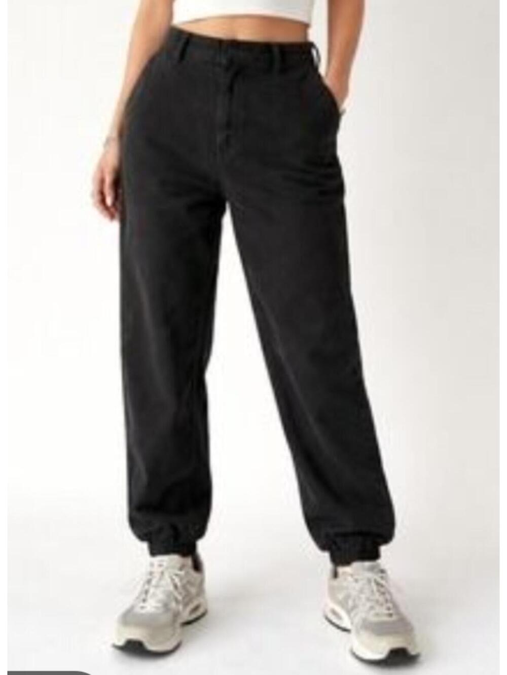 I. AM. GIA. black cotton high rise joggers sz XS